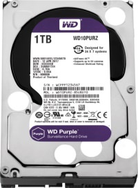 WD 3.5" 1TB Purple 64MB Güvenlik Harddisk 7/24 